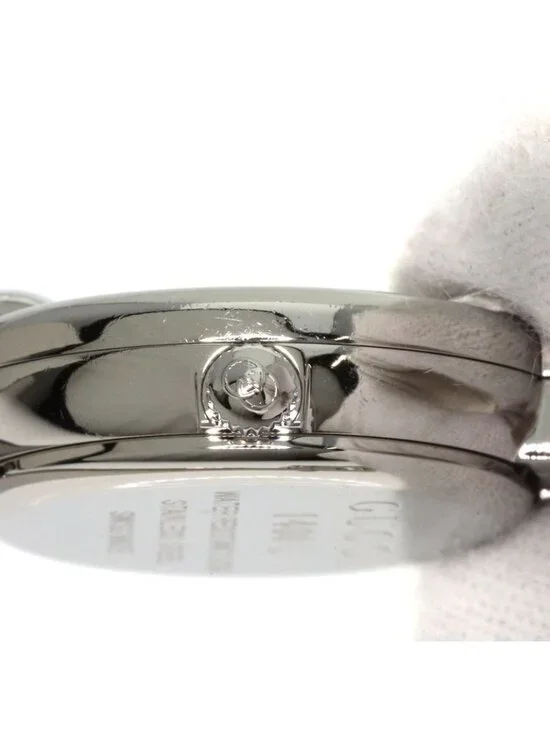 Gucci Round Face GG Pink Shell Bangle Watch SS - Picture 9 of 15